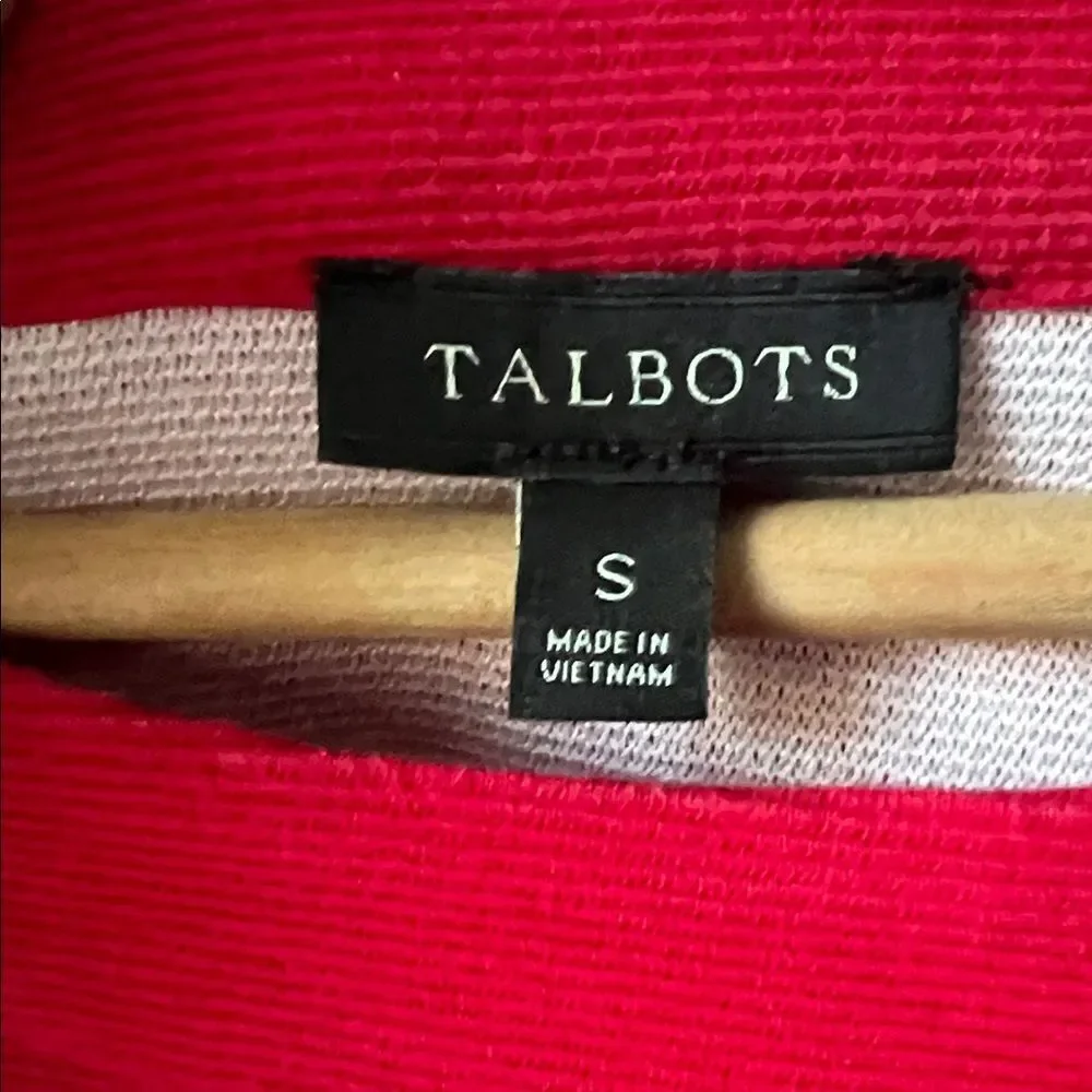 Talbots Vibrant Red pullover - Picture 2 of 6